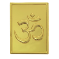 "Om" Golden Plated Copper Base Yantra